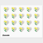 Ze zei ja | Gele rozen Hart Sticker (Vel)