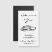 Ze zei: "Ja" goedkoop sparen de Datum Magnet (Voorkant / Achterkant)