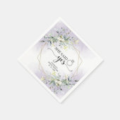 Ze zei ja Greenery Geometric Vrijgezellenfeest Servet (Hoek)