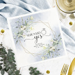 Ze zei ja Greenery Geometric Vrijgezellenfeest Servet<br><div class="desc">Ze zei ja Greenery Geometric Vrijgezellenfeest Napkins</div>