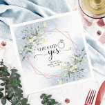 Ze zei ja groen Vrijgezellenfeest Servet<br><div class="desc">Ze zei ja Greenery Geometric Vrijgezellenfeest Napkins</div>