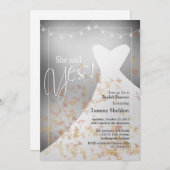 Ze zei ja Herfst Bridal . Kaart (Voorkant / Achterkant)