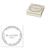 Ze zei ja, houd de datum vrij Retouradres Rubberstempel (Gestempeld)