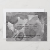 Ze zei ja kalligrafie QR Code Engagement Party Kaart (Achterkant)