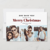 Ze zei ja kerst Verloving Aankondiging (Voorkant)