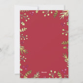 Ze zei ja kerstkaart foto Verloving (Achterkant)