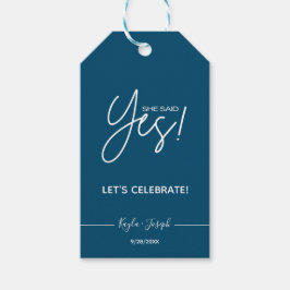 Ze zei ja-Label van de regeringspartij Navy Gift Cadeaulabel