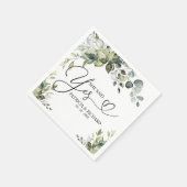 Ze zei ja Leuk servetten voor verlovingsfeestje (Hoek)