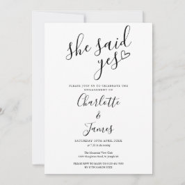 Ze zei: ja, liefdeshartsfeest kaart