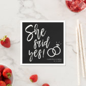 Ze zei ja! | Manuscript Engagement Party Black Servet (Insitu)