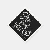 Ze zei ja! | Manuscript Engagement Party Black Servet (Hoek)