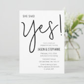 Ze zei ja: minimale betrokkenheid kaart (Staand voorkant)