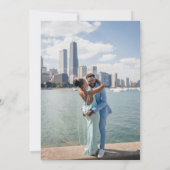 Ze zei ja Modern Engagement Party Arch 2 foto Kaart (Achterkant)