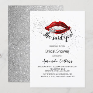 ZE ZEI JA Modern Glitter Silver Vrijgezellenfeest Kaart