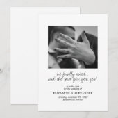 Ze zei ja moderne aankondiging huwelijk (Voorkant / Achterkant)