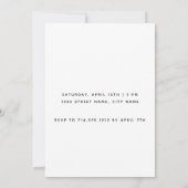 Ze zei ja moderne fotowedstrijd kaart (Achterkant)