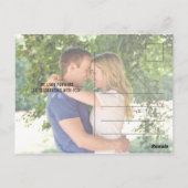 Ze zei ja | Moderne grafische foto slaat de datum  Briefkaart (Achterkant)