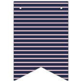 Ze zei ja Navy en Pink Nautical Bunting Vlaggetjes (Tweede vlag)