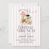 Ze Zei Ja Parisiaanse Bruidsbrunch Uitnodiging (Voorkant)