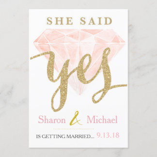 Ze zei ja Pink Diamond Aankondiging