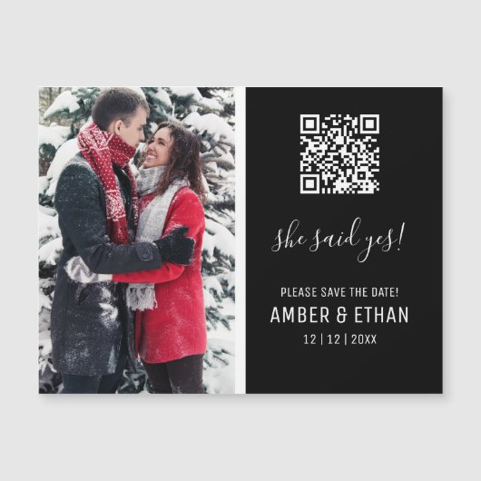 Ze zei ja! QR het Malplaatje van de CodeFoto spare (Voorkant)