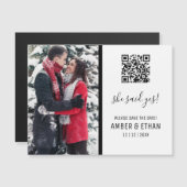 Ze zei ja! QR het Malplaatje van de CodeFoto spare (Voorkant / Achterkant)