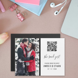 Ze zei ja! QR het Malplaatje van de CodeFoto spare