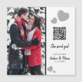 Ze zei ja! QR het Malplaatje van de CodeFoto spare (Voorkant)