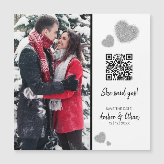 Ze zei ja! QR het Malplaatje van de CodeFoto spare (Voorkant)