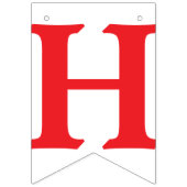 ZE ZEI JA, rode tekst - diamanten ring, hart + pij Vlaggetjes (Tweede vlag)