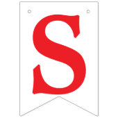 ZE ZEI JA, rode tekst - diamanten ring, hart + pij Vlaggetjes (Eerste vlag)