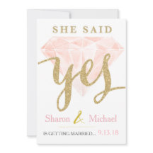 Ze zei Ja Roze Diamant