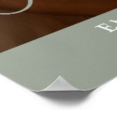 Ze zei ja salie Verloving foto welkomstbord Poster (Hoek)