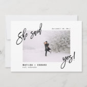 Ze zei ja! save the date (Voorkant)