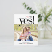 ZE ZEI JA Save the Date Briefkaart (Staand voorkant)