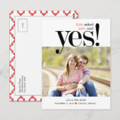 ZE ZEI JA Save the Date Briefkaart (Voorkant / Achterkant)