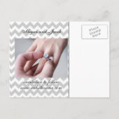 Ze zei: "Ja" Save the Date - Post Kaart (Achterkant)