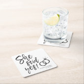 Ze zei ja! | Schrijfbriefing van bezoekende partij Kartonnen Onderzetters (Insitu)