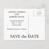 Ze zei ja! Sla de datum diamanten ring Kaarten op (Achterkant)