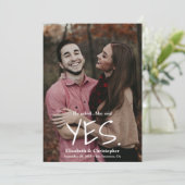 Ze zei: Ja, sla de datumfoto op Save The Date (Staand voorkant)