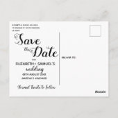 Ze zei ja sparen de aankondiging van het huwelijk briefkaart (Achterkant)