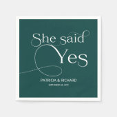 Ze zei ja tegen de Groenen Servet (Voorkant)