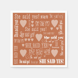 Ze zei ja tegen de middellange termijn Cotta Engag Servet