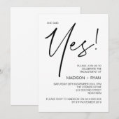 Ze zei ja tegen de moderne Partij voor de bescherm Kaart (Voorkant / Achterkant)