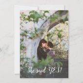 Ze zei ja tegen de uitnodiging van de ENGAGEMENT P (Achterkant)