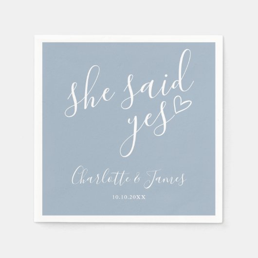 Ze zei ja tegen Deusty Blue Servet (Voorkant)