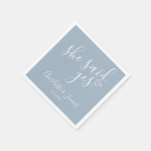 Ze zei ja tegen Deusty Blue Servet (Hoek)