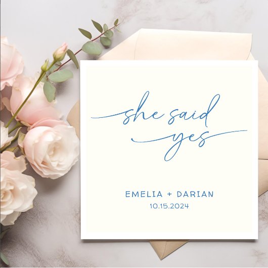 Ze zei ja tegen Deusty Blue Servet