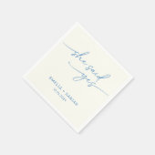 Ze zei ja tegen Deusty Blue Servet (Hoek)