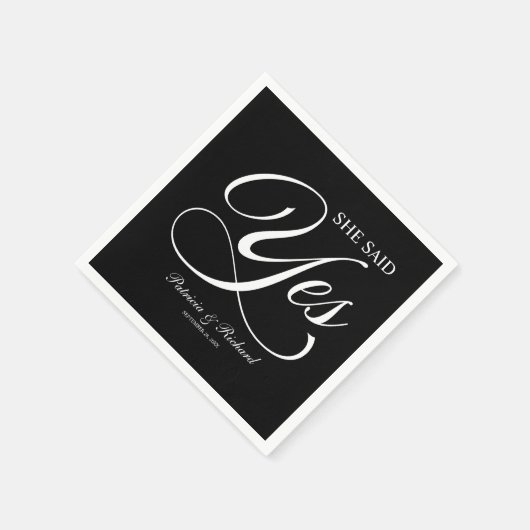 Ze zei ja tegen Engagement Party Black Servet (Hoek)